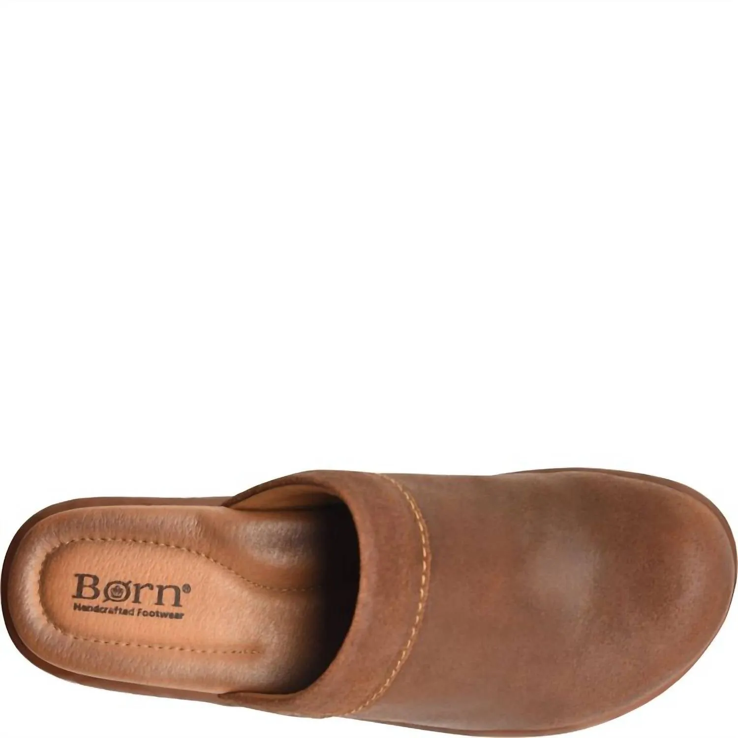 Women Bandy Clogs In Brown Distressed