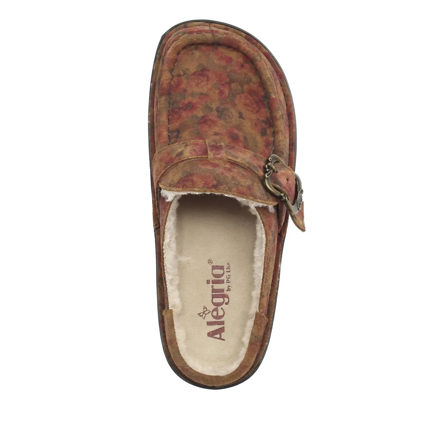Women Brigid Clogs In Cognac & Roses