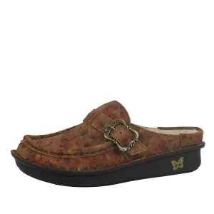 Women Brigid Clogs In Cognac & Roses