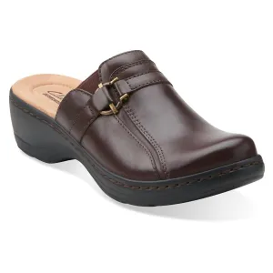 Women Hayla Marina Leather Mules Slip On Shoes In Brown