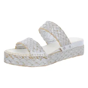 Women's A-Opal Wedge Sandal In Silver Fb