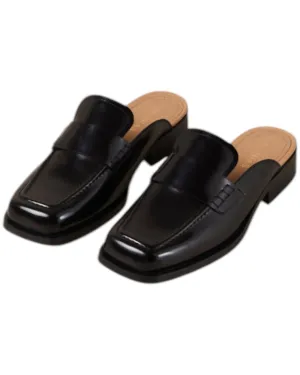 Women's Alfred Leather Mules In Black