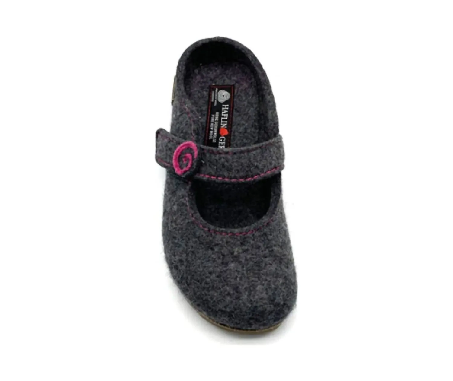 Women's Alice Strapped Boiled Wool Clog In Grey