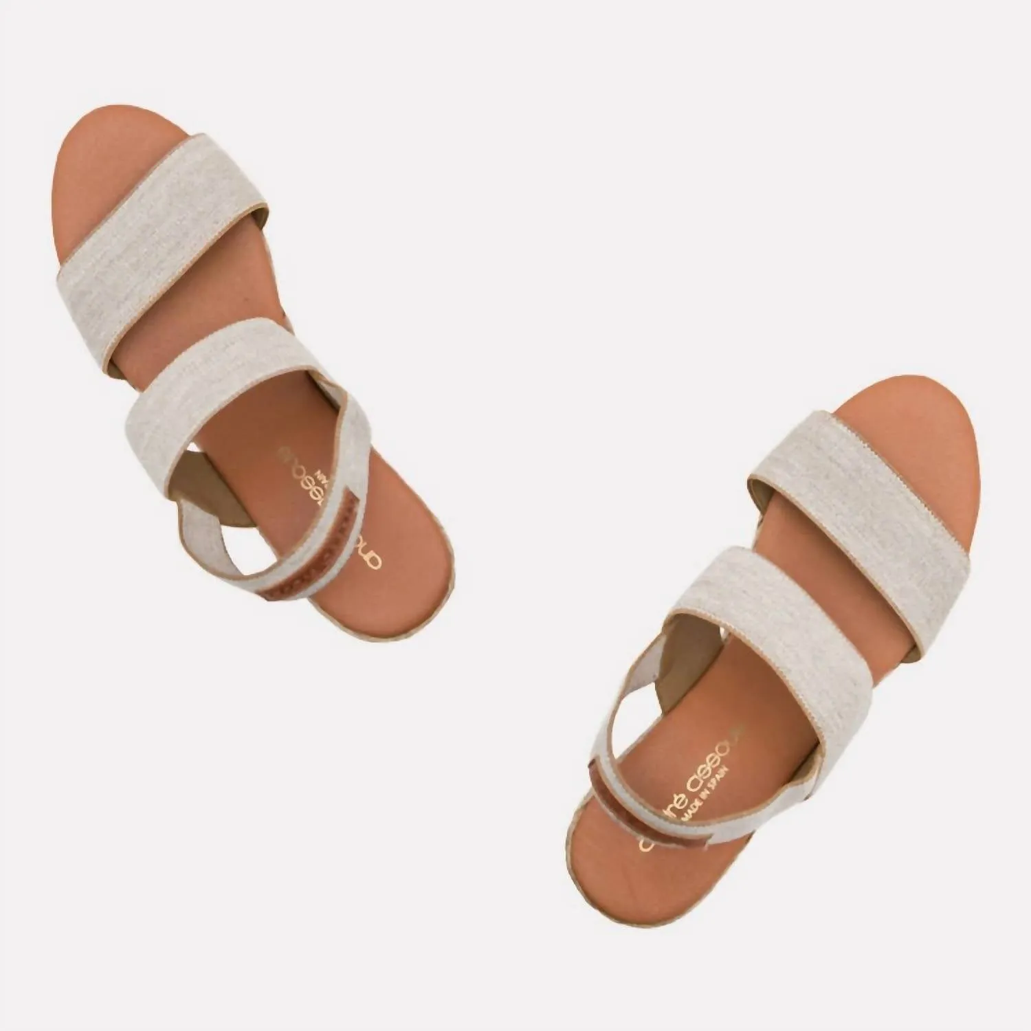 Women's Allison Wedge In Beige Linen