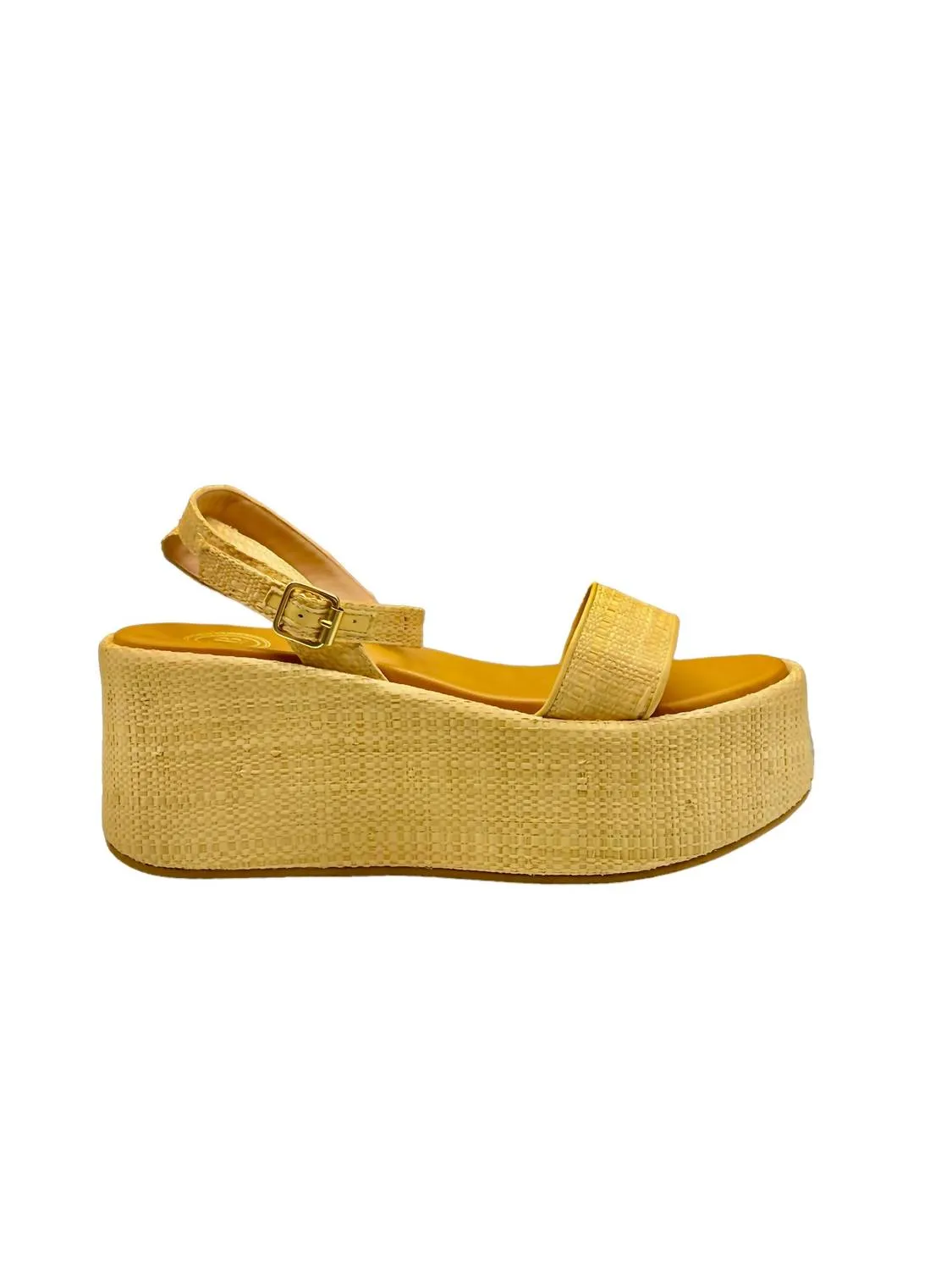 Women's Amalfi Wedge Sandal In Raffia Natural