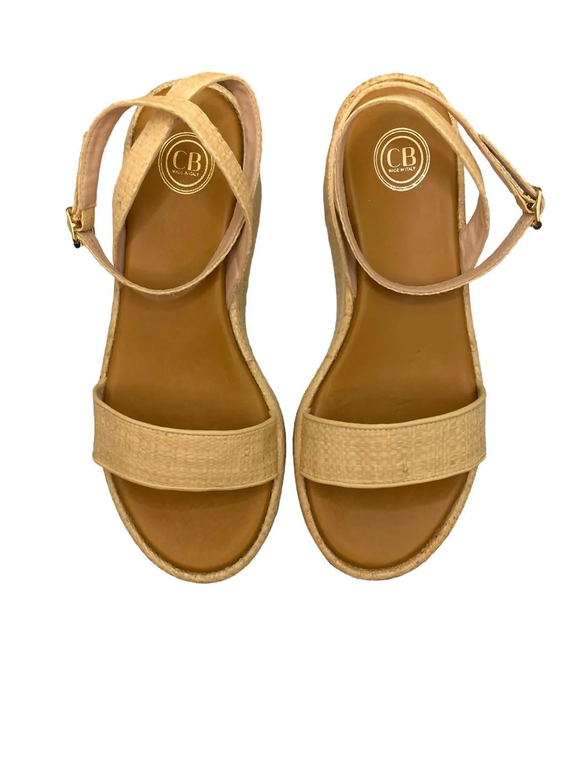 Women's Amalfi Wedge Sandal In Raffia Natural