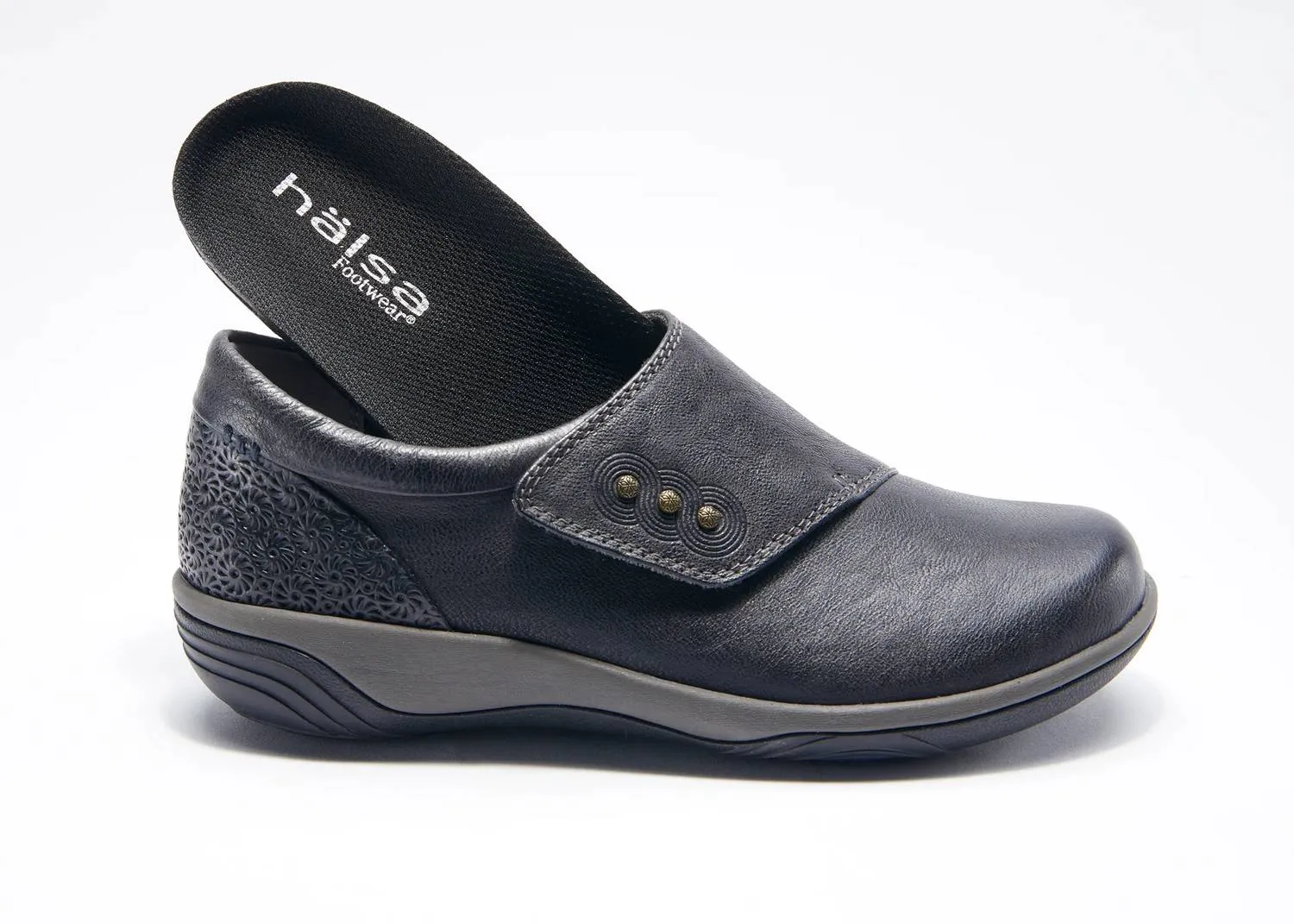 Women's Anna Velcro Clog In Navy