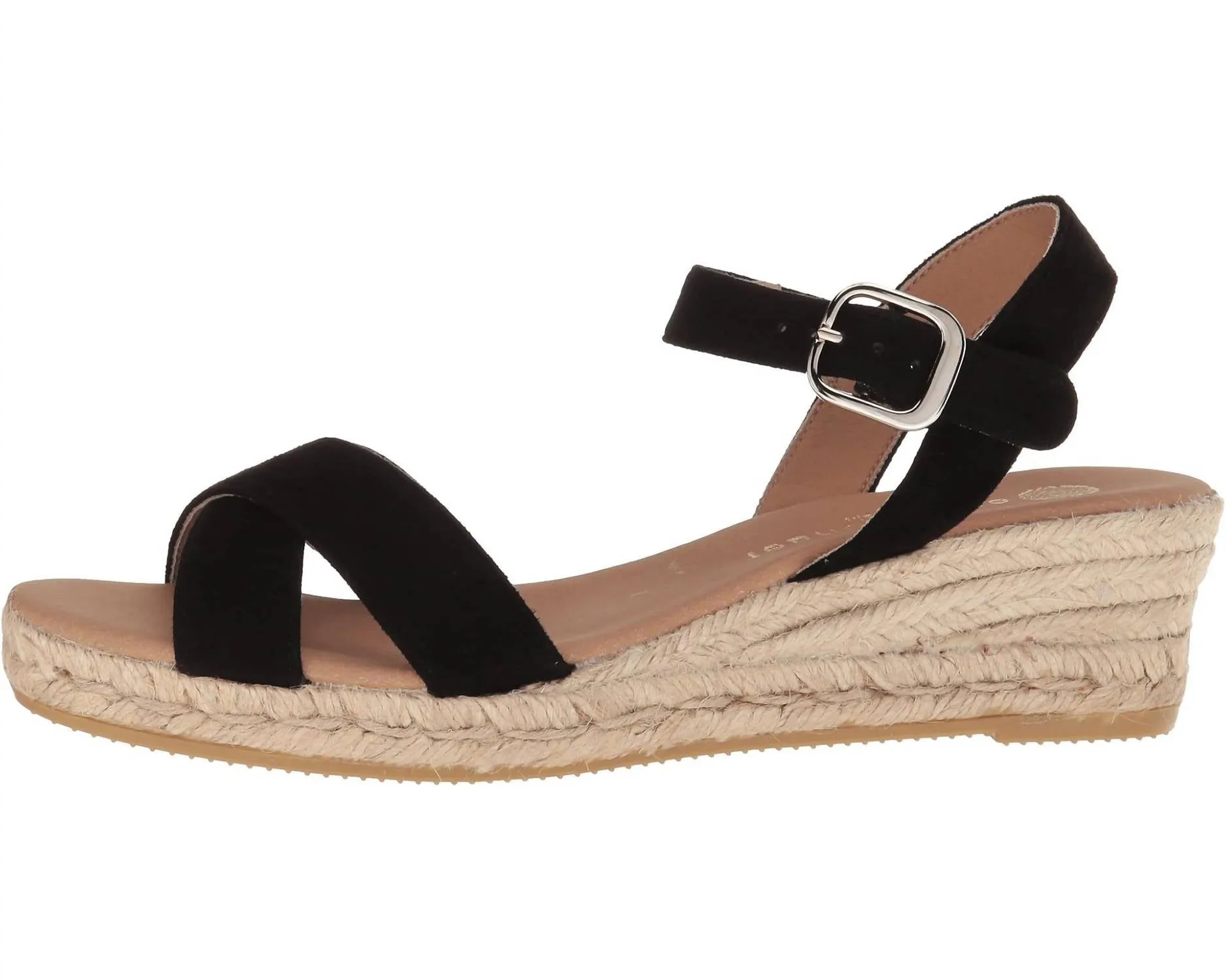 Women's Ashley Espadrille Wedge Sandals In Black