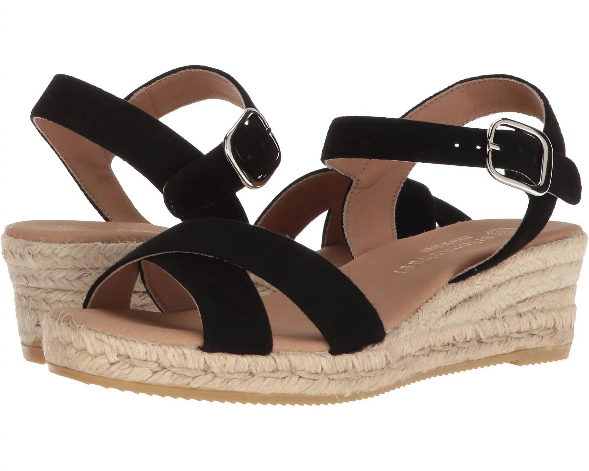 Women's Ashley Espadrille Wedge Sandals In Black