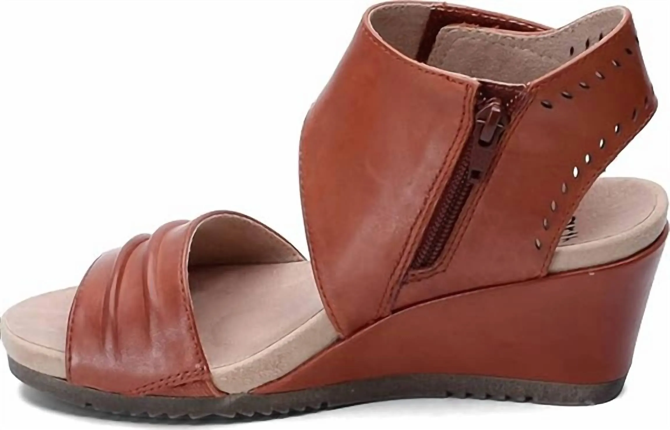 Women's Attalea Barbados Wedge Sandal In Terra Cotta
