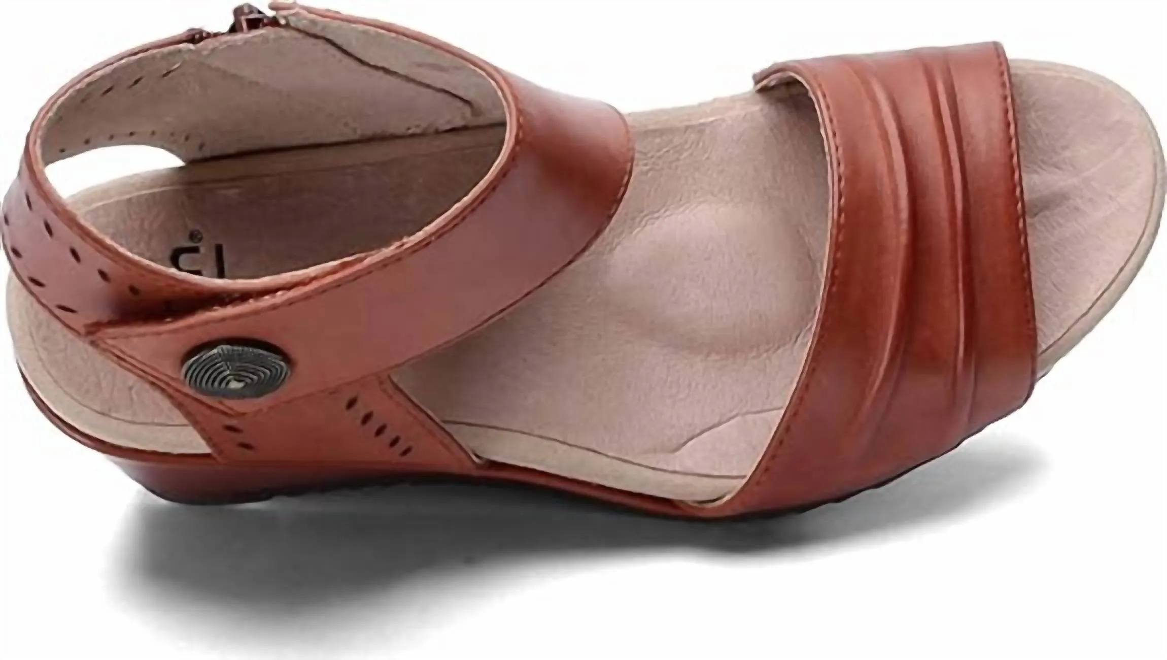 Women's Attalea Barbados Wedge Sandal In Terra Cotta