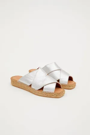 Women's Balamo Slides In Silver