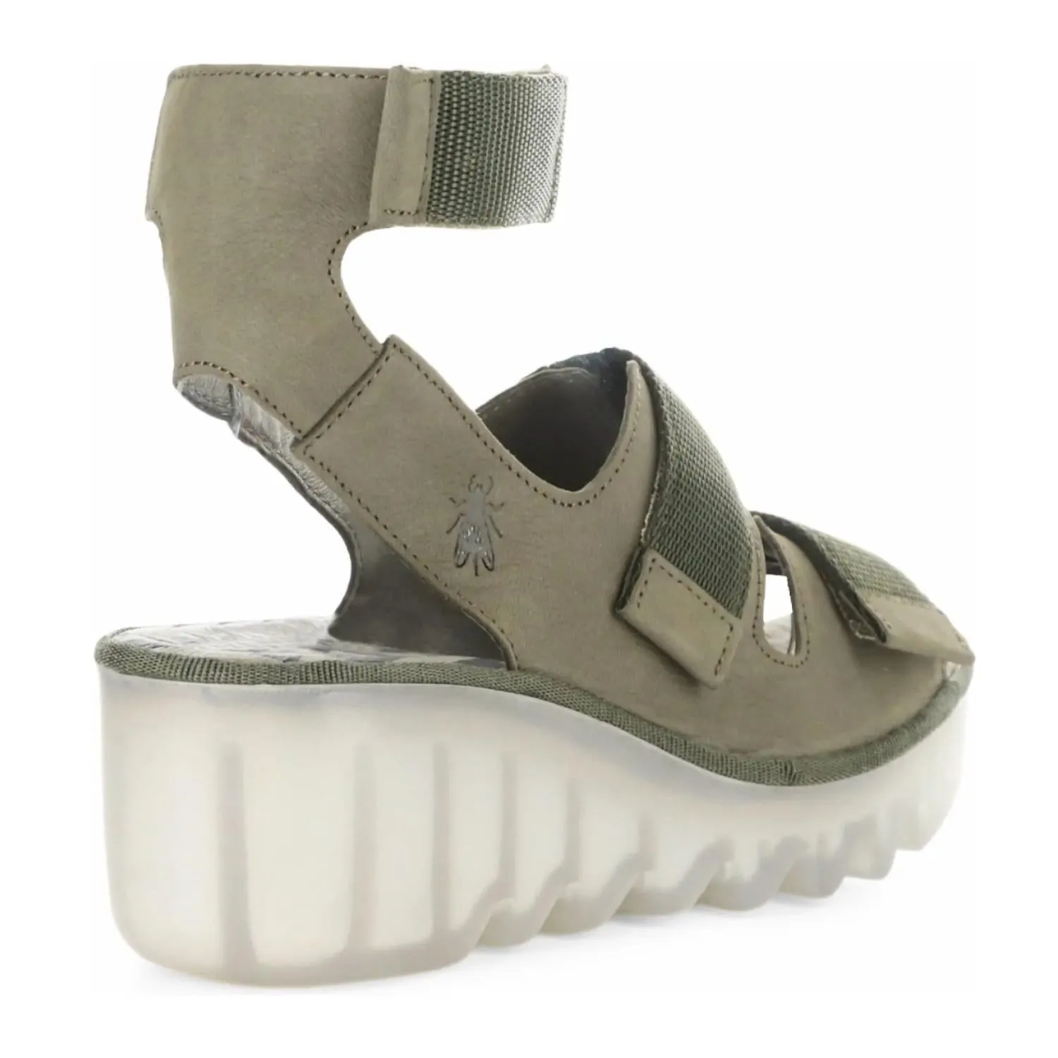 Women's Bech Wedge Sandal In Khaki Green