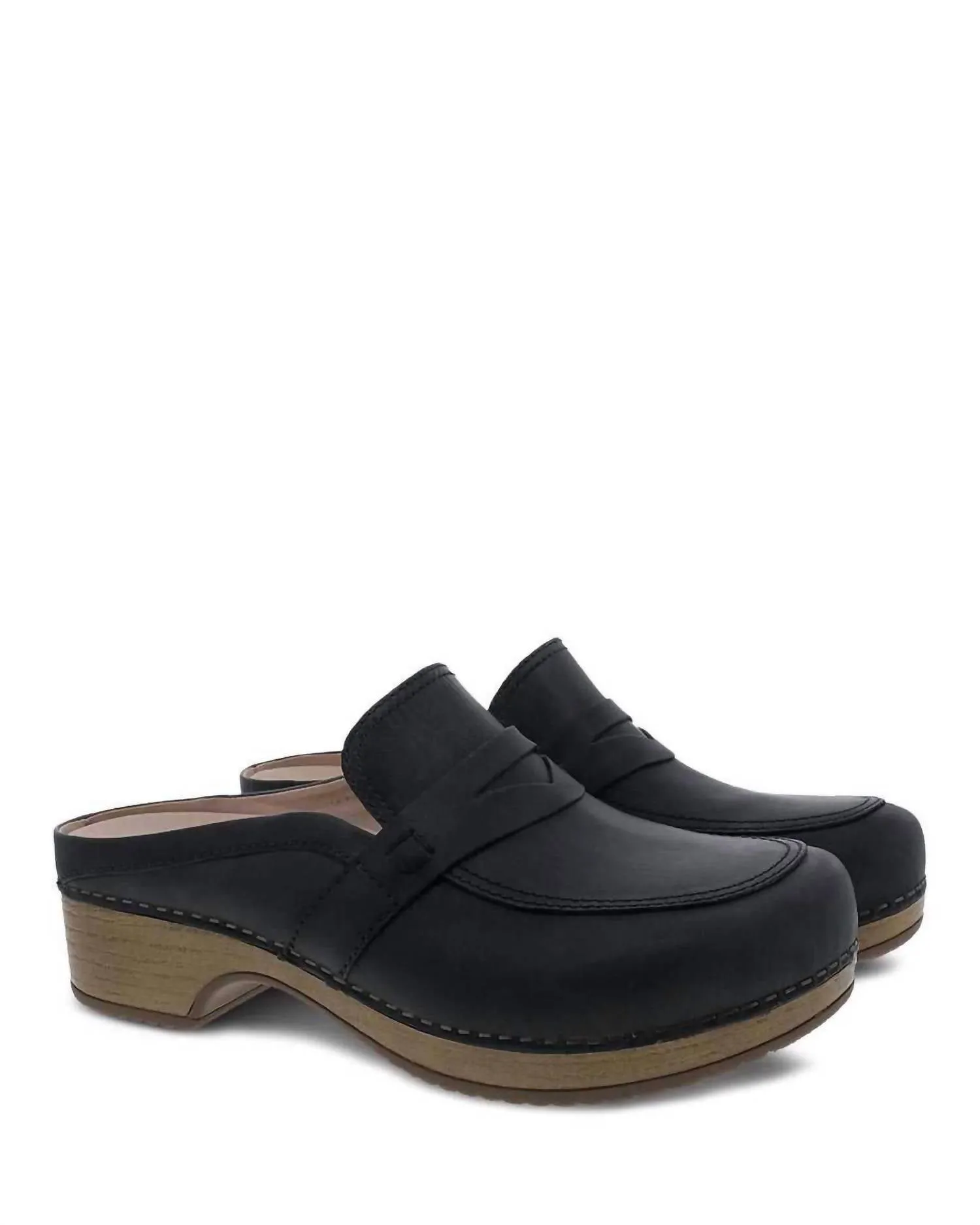 Women's Bel Penny Mule In Oiled Black