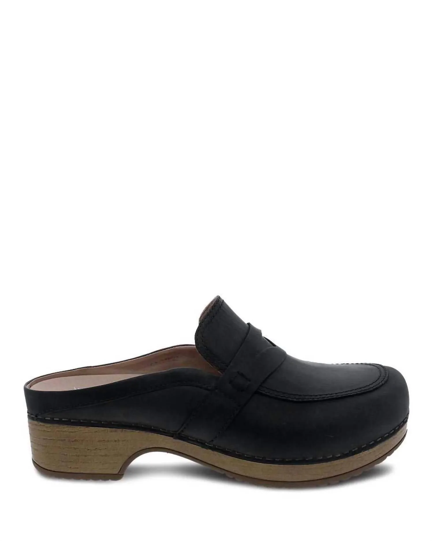 Women's Bel Penny Mule In Oiled Black