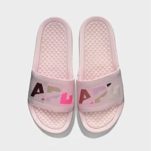 Women's Big Logo Techloom Slide In Bleached Pink/multi/blocked