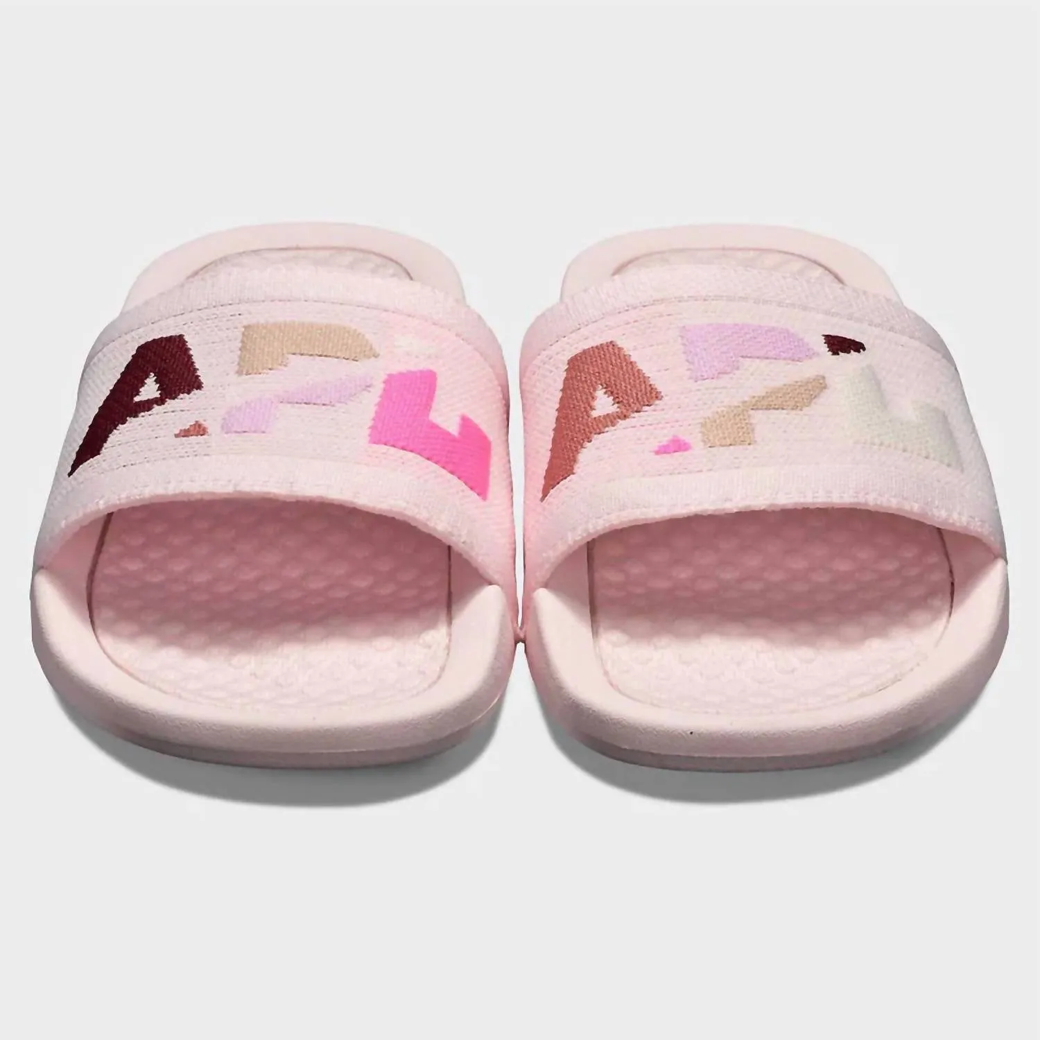 Women's Big Logo Techloom Slide In Bleached Pink/multi/blocked