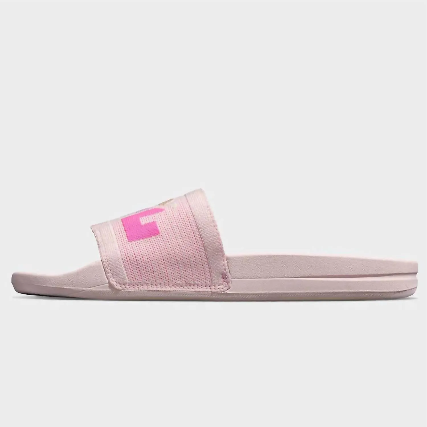 Women's Big Logo Techloom Slide In Bleached Pink/multi/blocked