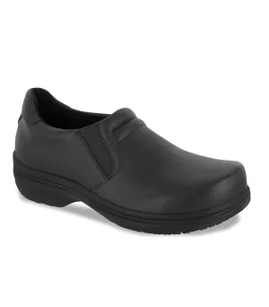 Women's Bind Slip Resistant Work Shoe - Wide Width In Black