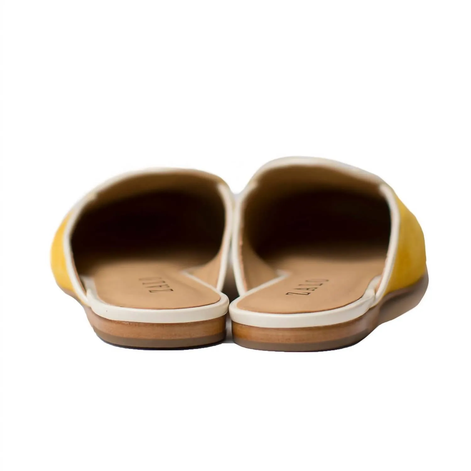 Women's Bow Mule In Saffron