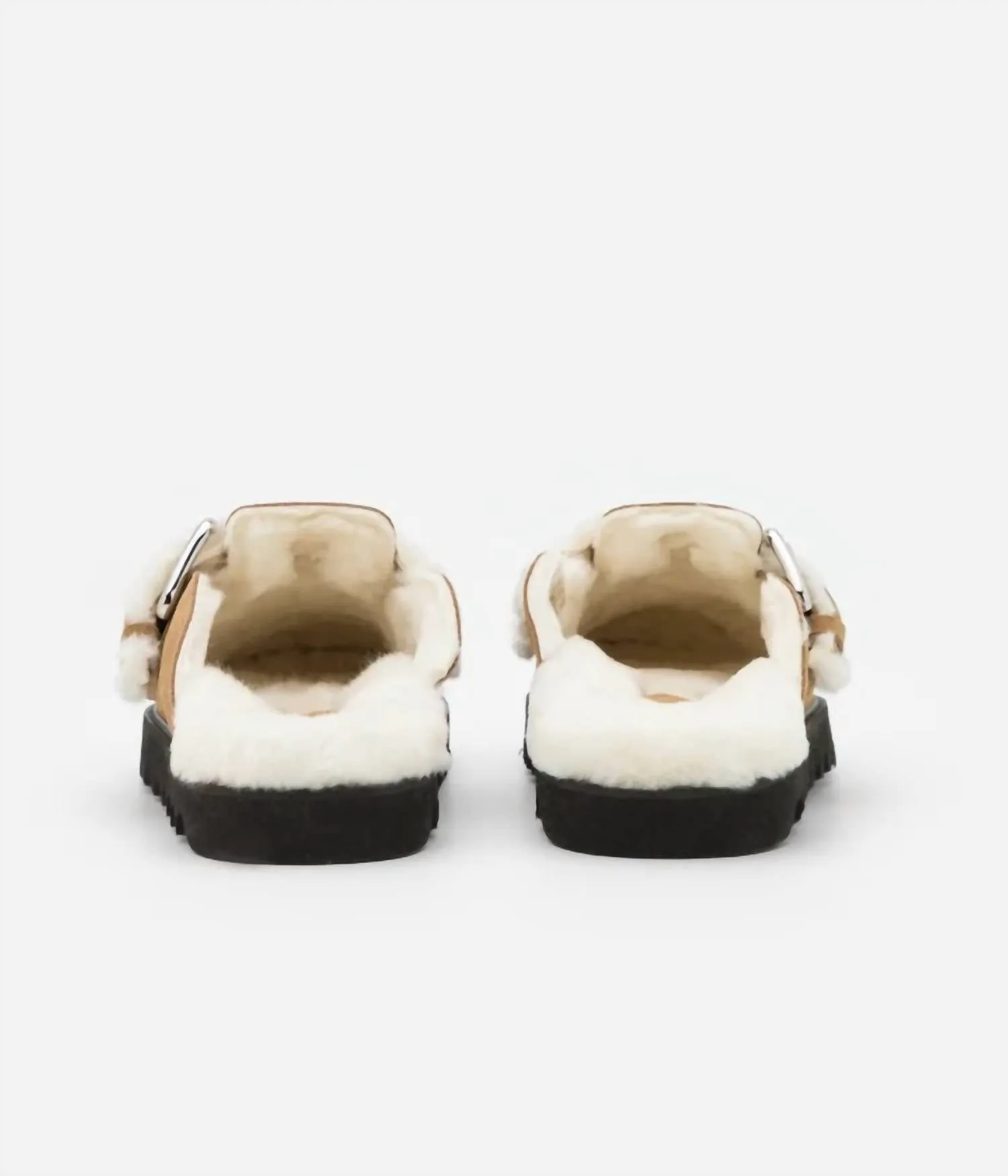 Women's Bracci Leather Mules In Camel/cream