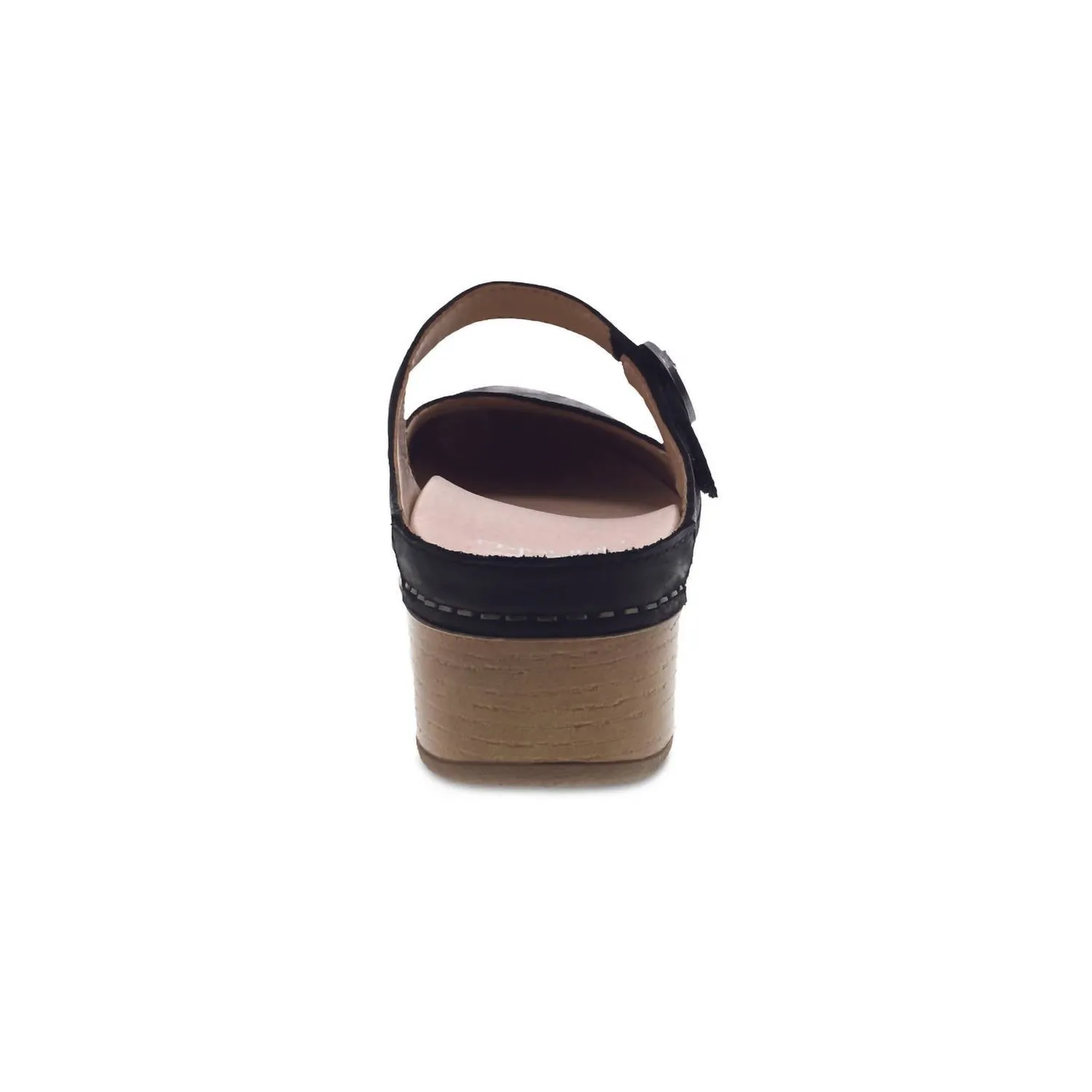 Women's Bria Burnished Mary Jane Mule In Black