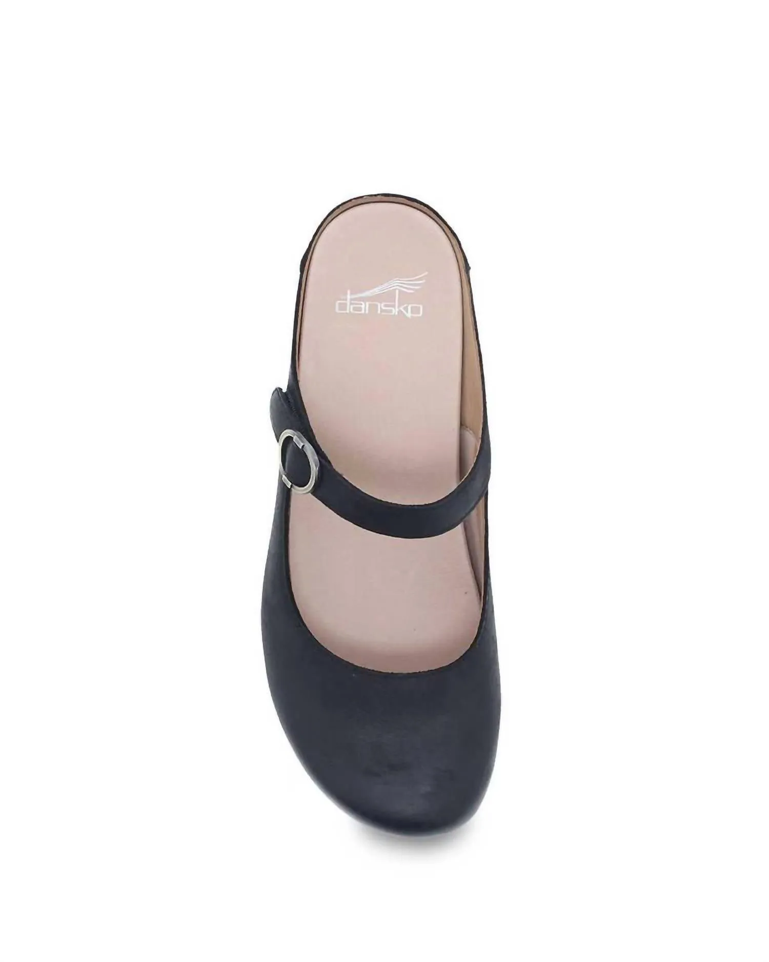 Women's Bria Burnished Mary Jane Mule In Black