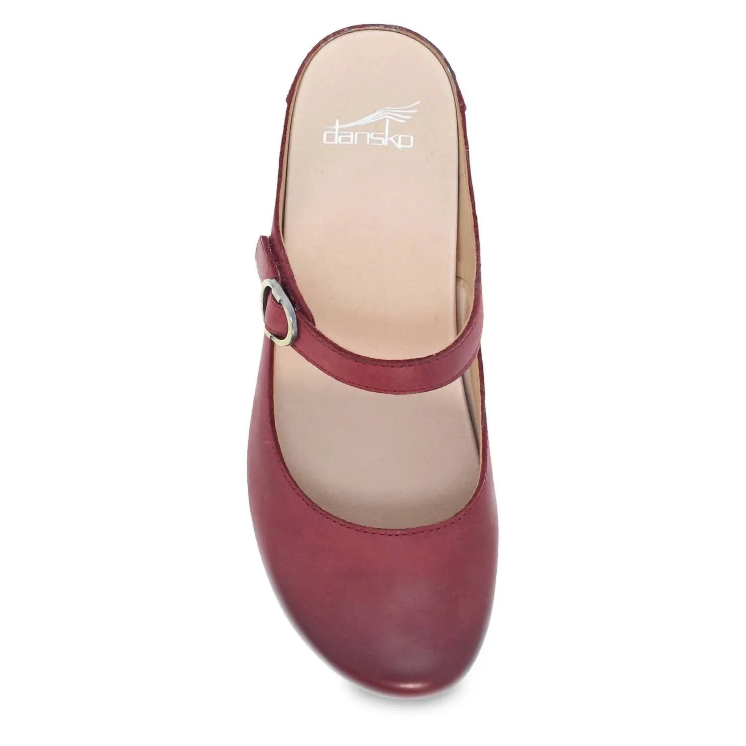 Women's Bria Burnished Mary Jane Mule In Cinnebar