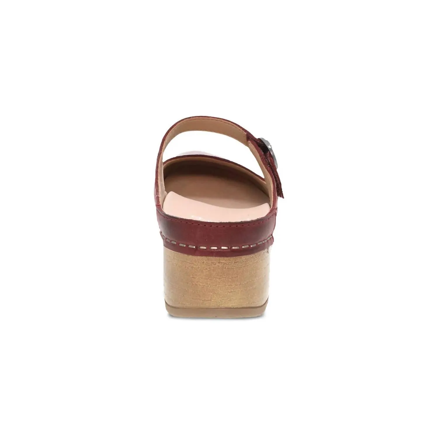 Women's Bria Burnished Mary Jane Mule In Cinnebar