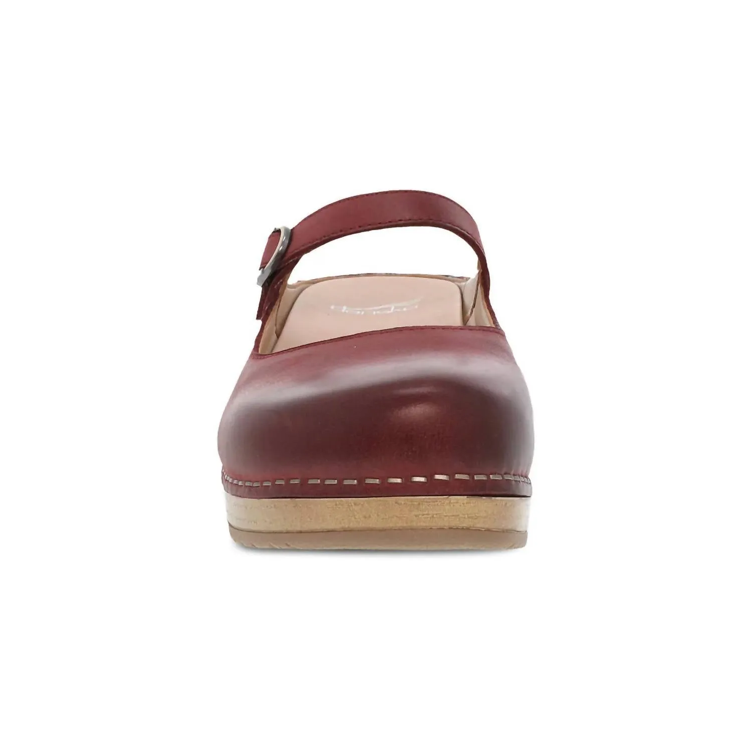 Women's Bria Burnished Mary Jane Mule In Cinnebar