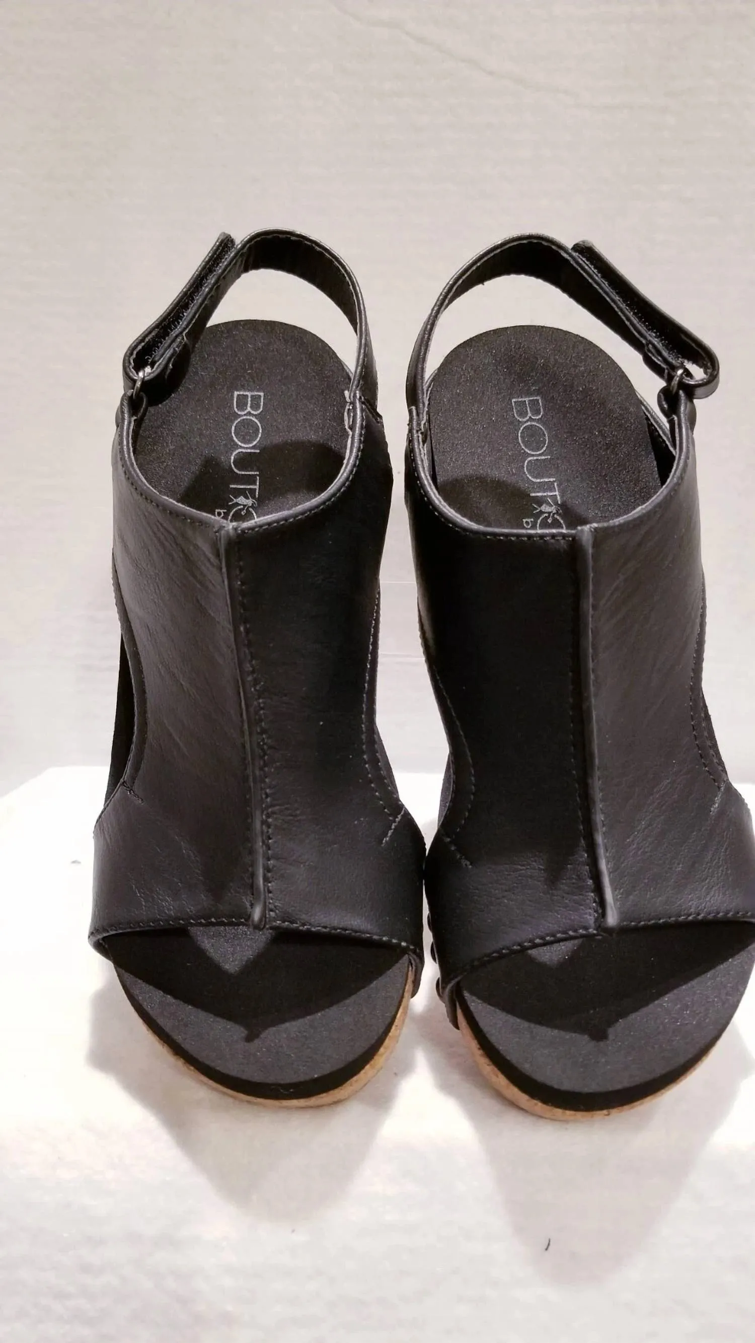 Women's Carley Smooth Wedge Sandal In Black