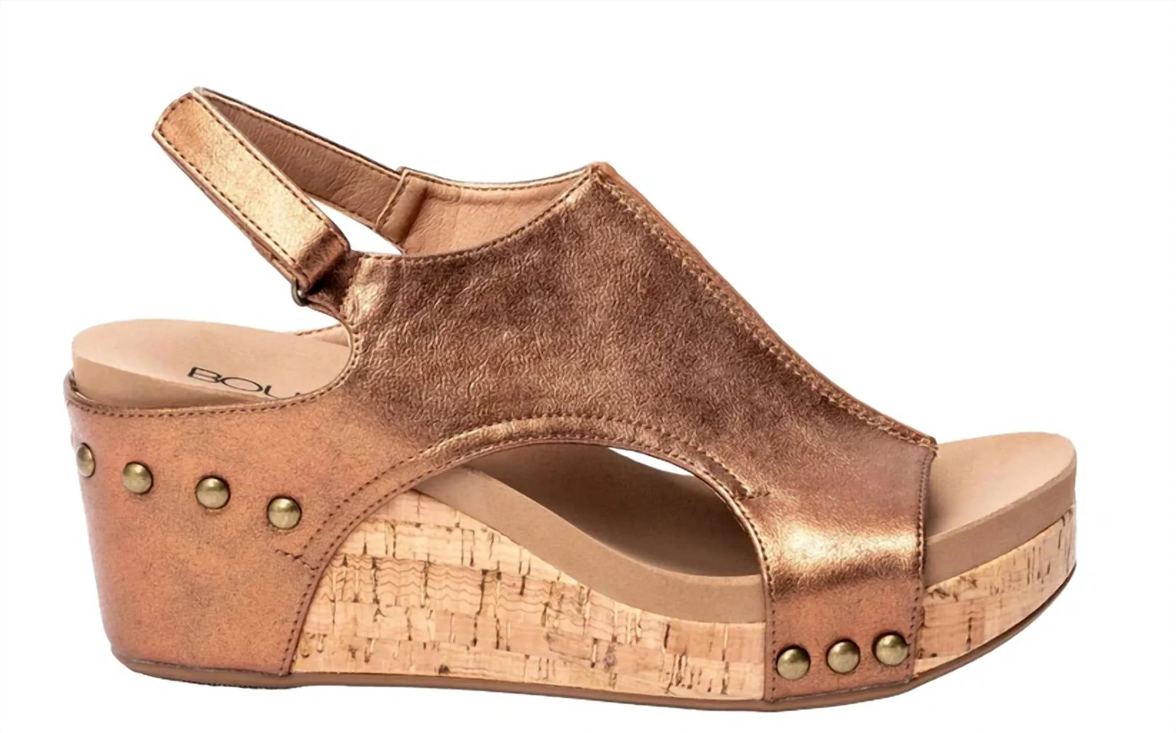 Women's Carley Wedge Sandal In Antique Bronze