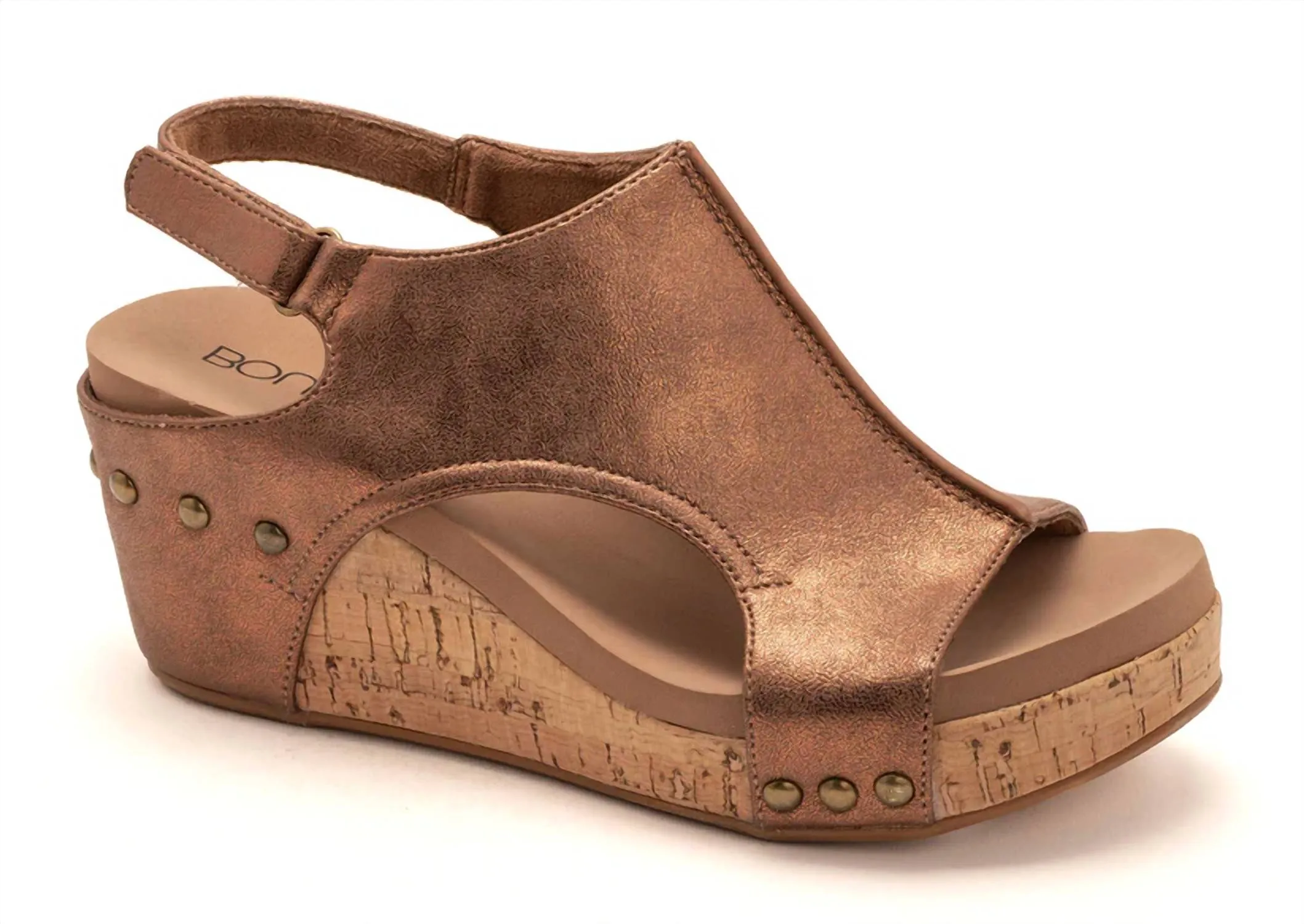 Women's Carley Wedge Sandal In Antique Bronze