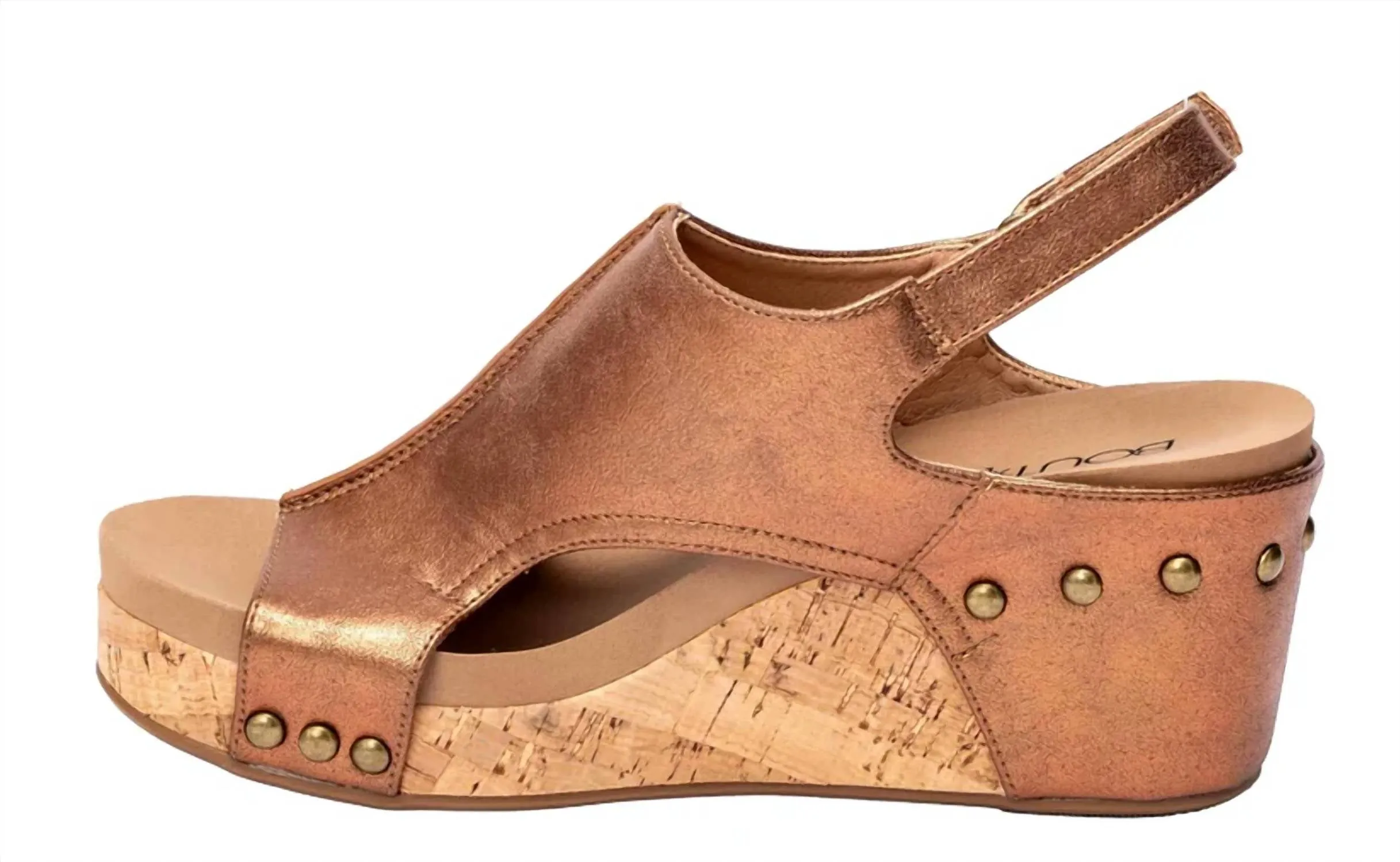 Women's Carley Wedge Sandal In Antique Bronze