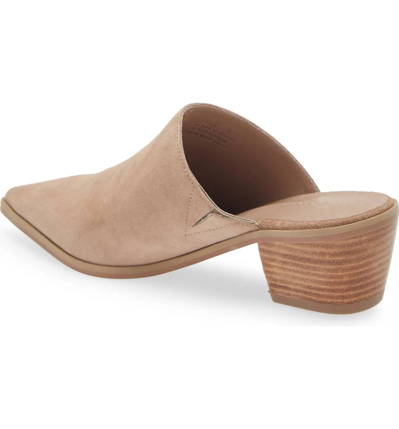 Women's Celia Pointy Toe Mule In Latte Suede