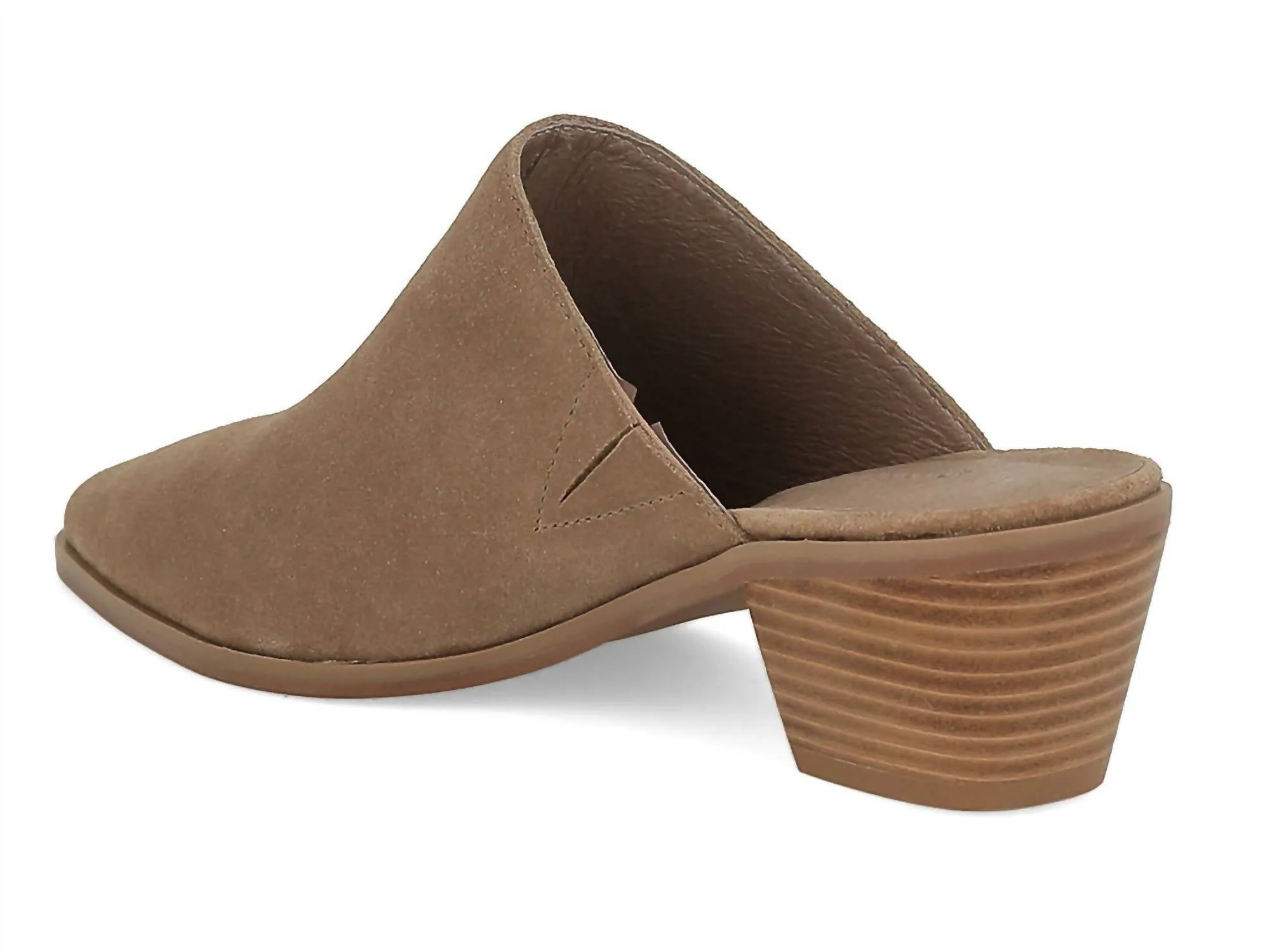 Women's Celia Pointy Toe Mule In Latte Suede