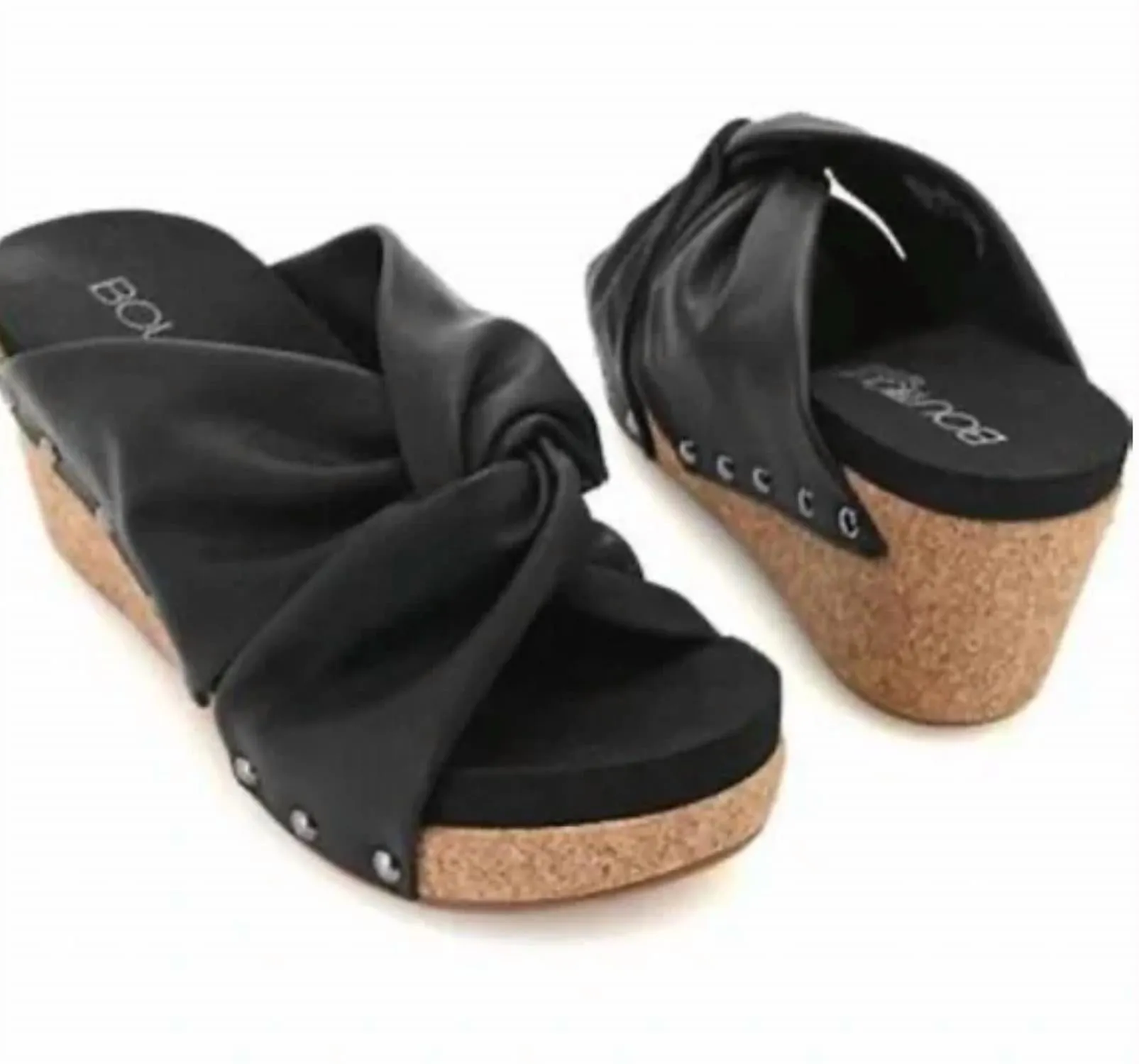 Women's Cheerful Wedge Sandals In Black