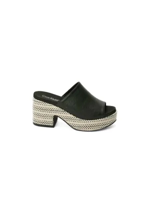 Women's Chunky Wedges Heel In Black
