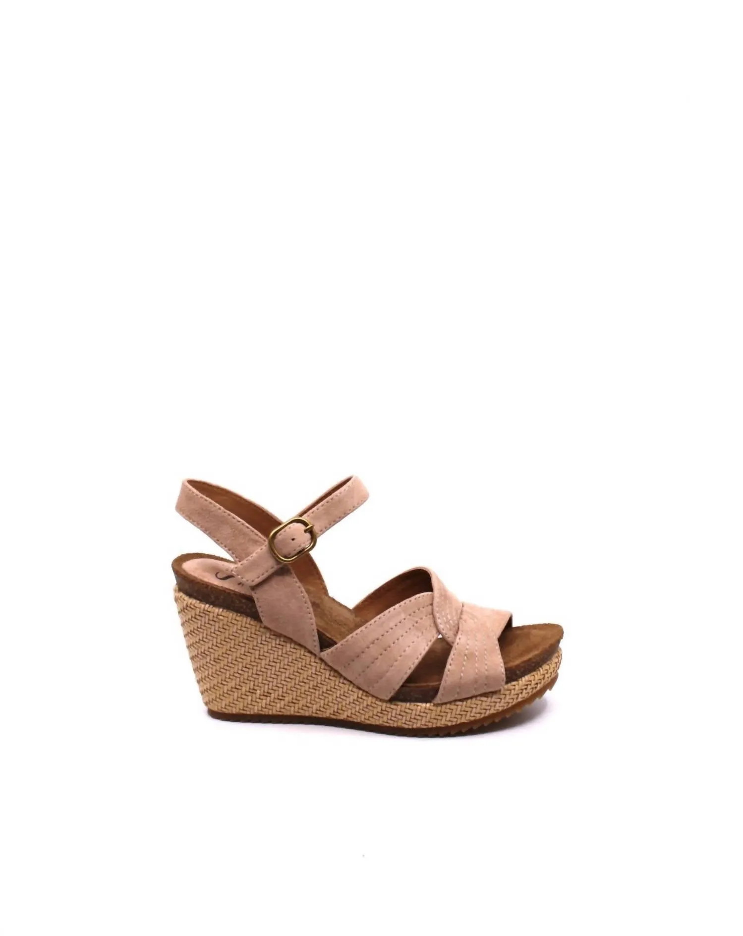 Women's Clarissa Camelia Wedge Sandal In Blush