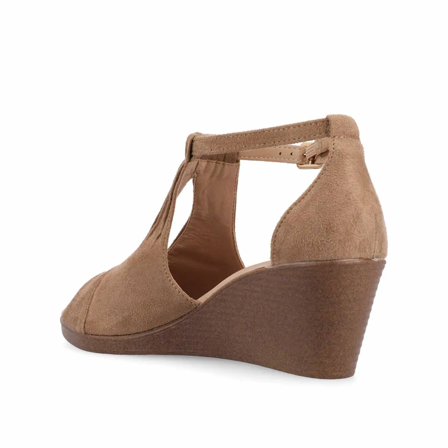 Women's Comfort Kedzie Wedge Sandals - Medium In Taupe