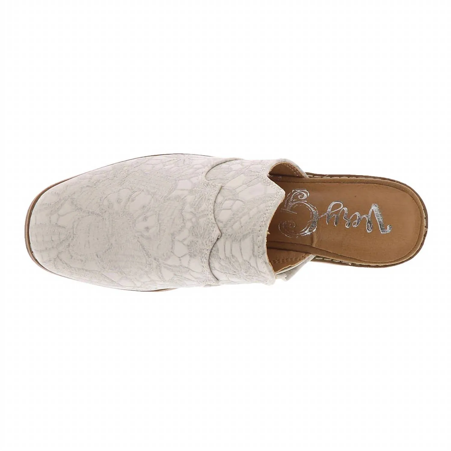 Women's Crown Mules In White