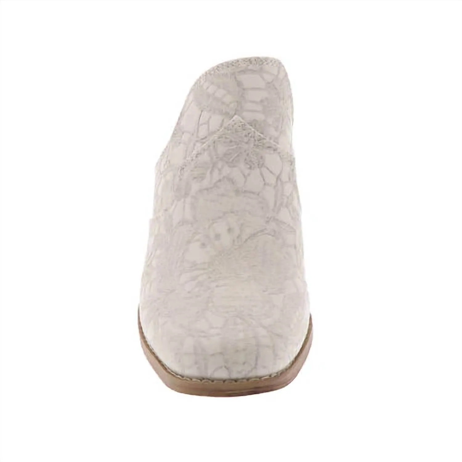 Women's Crown Mules In White