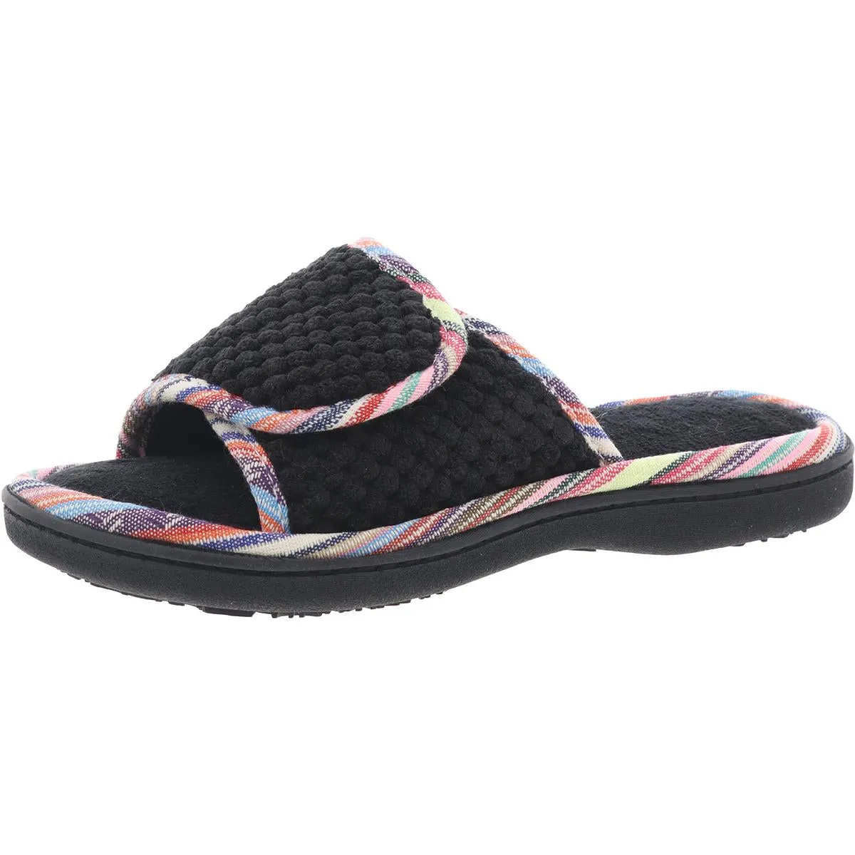 Womens Cushioned Footbed Slide Slippers