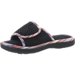 Womens Cushioned Footbed Slide Slippers