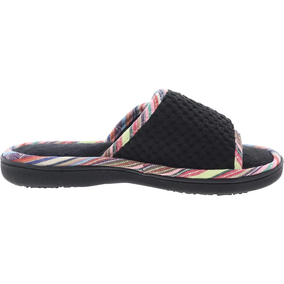 Womens Cushioned Footbed Slide Slippers