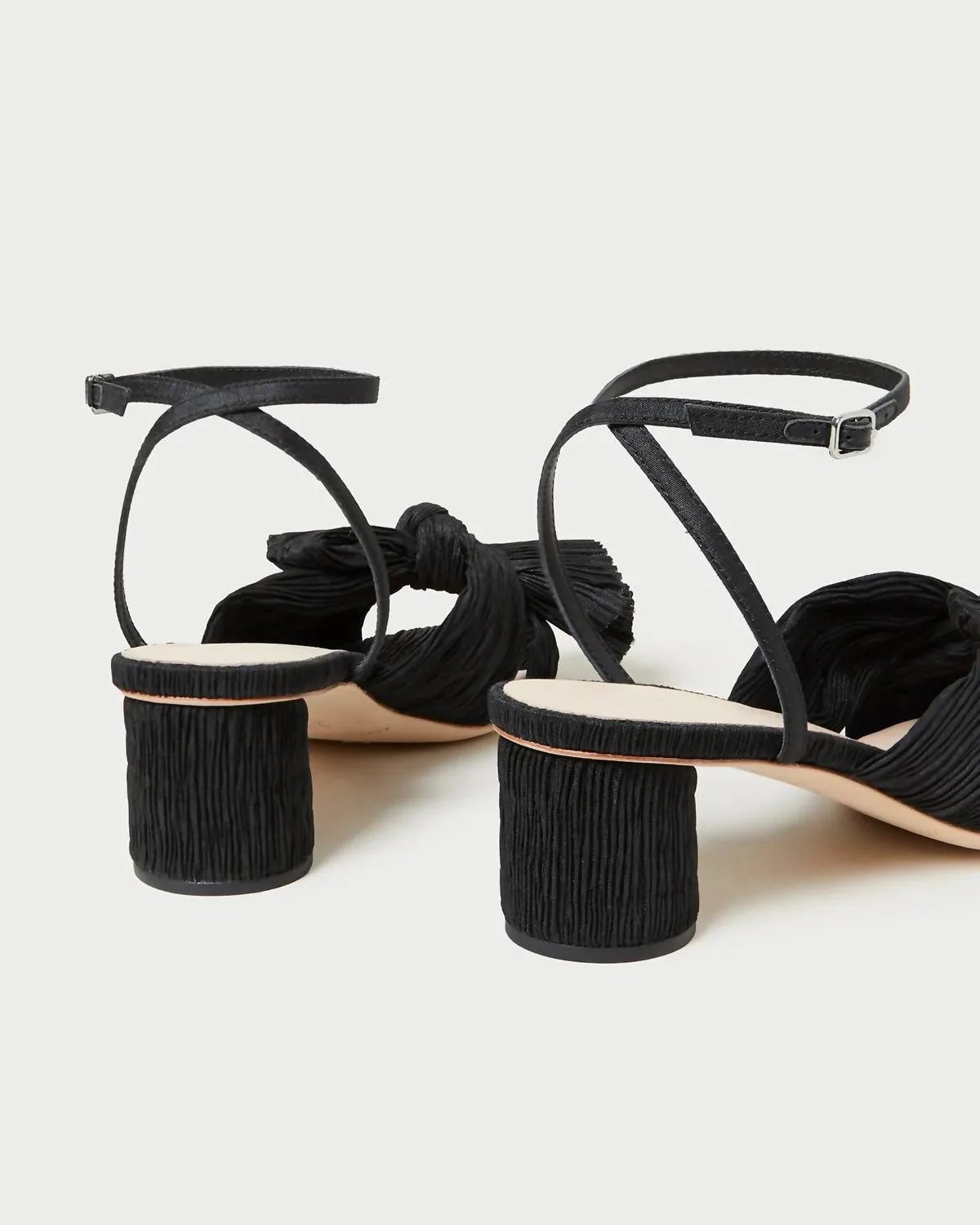 Women's Dahlia Pleated Knot Mule In Black