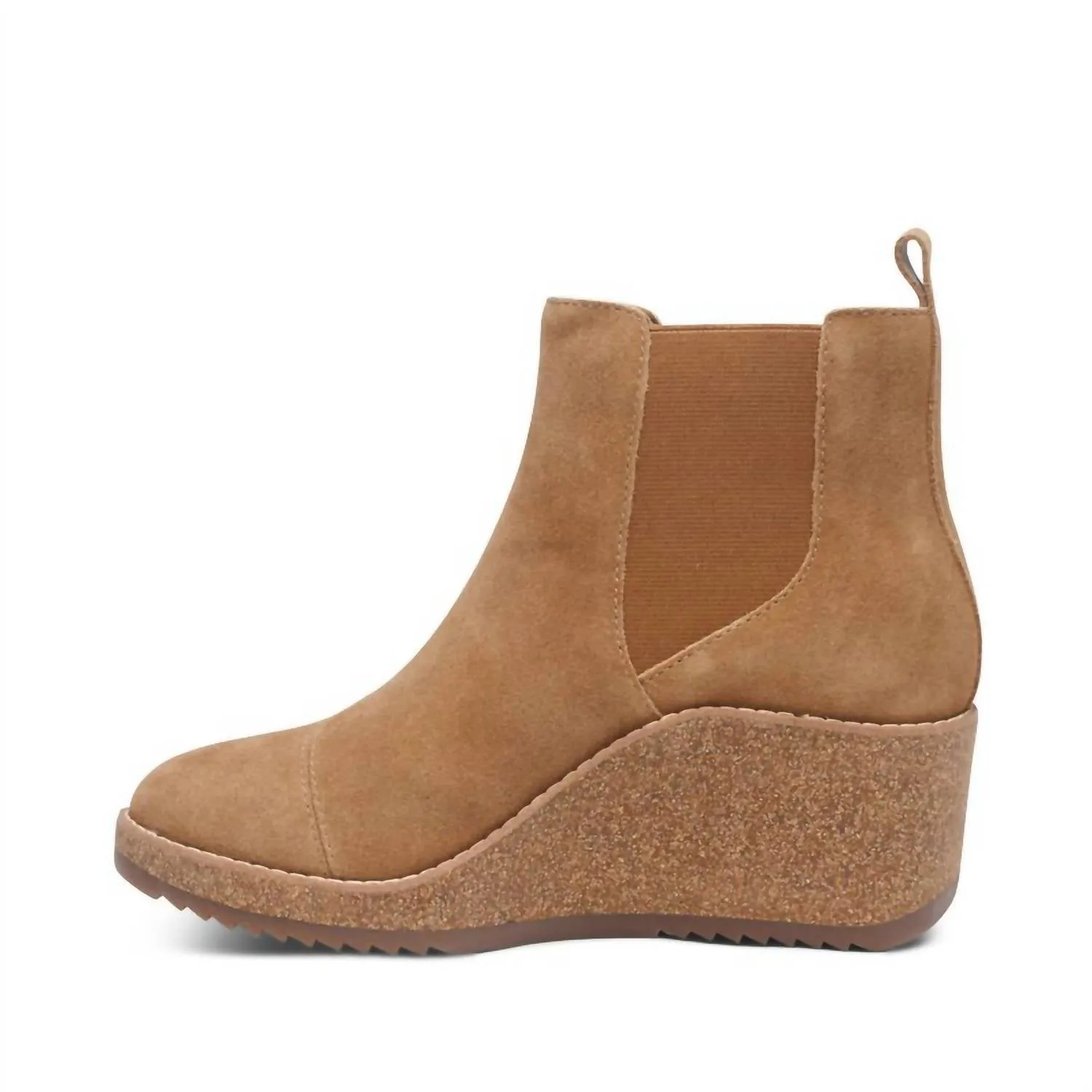 Women's Dawn Wedge Chelsea Boot In Honey