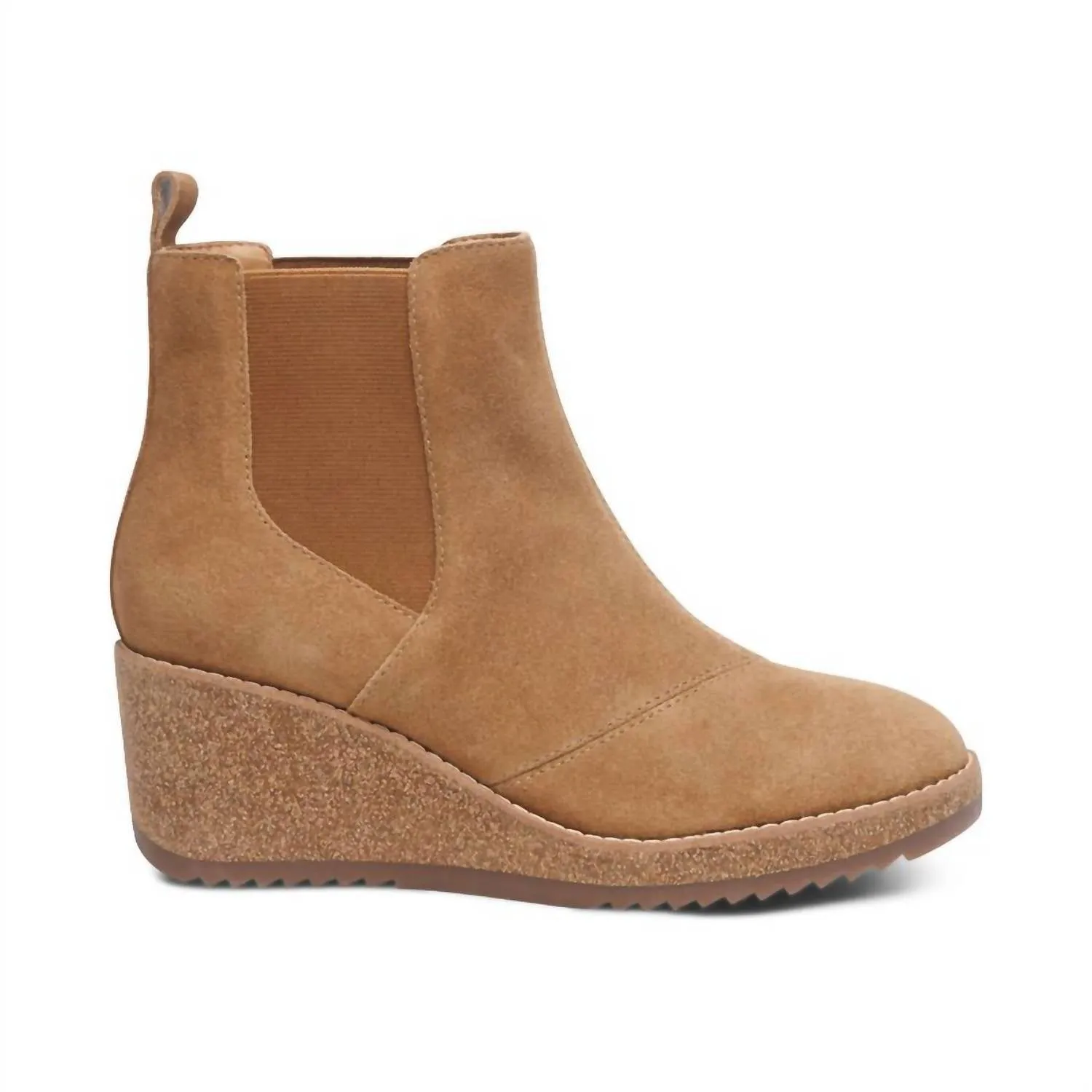 Women's Dawn Wedge Chelsea Boot In Honey