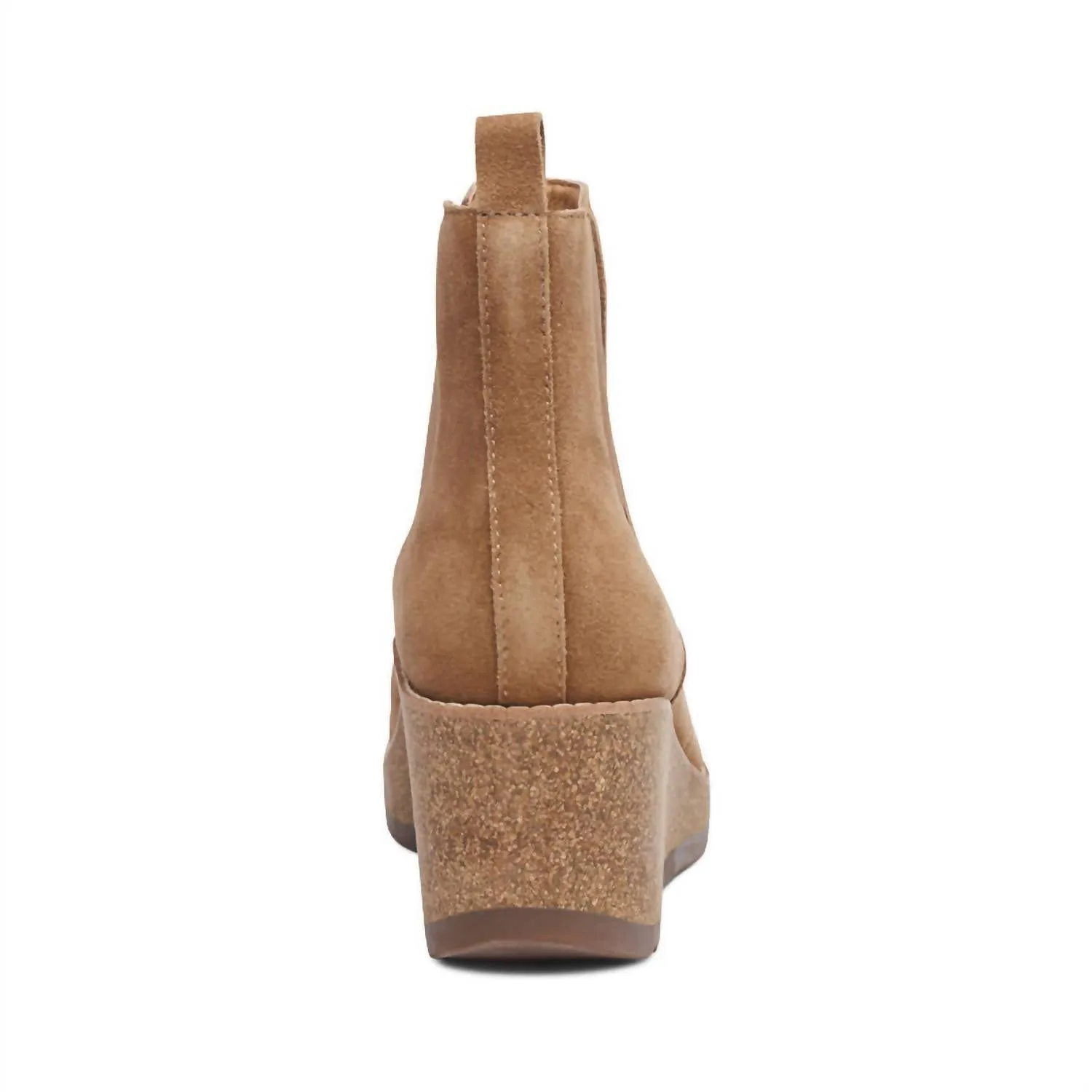 Women's Dawn Wedge Chelsea Boot In Honey