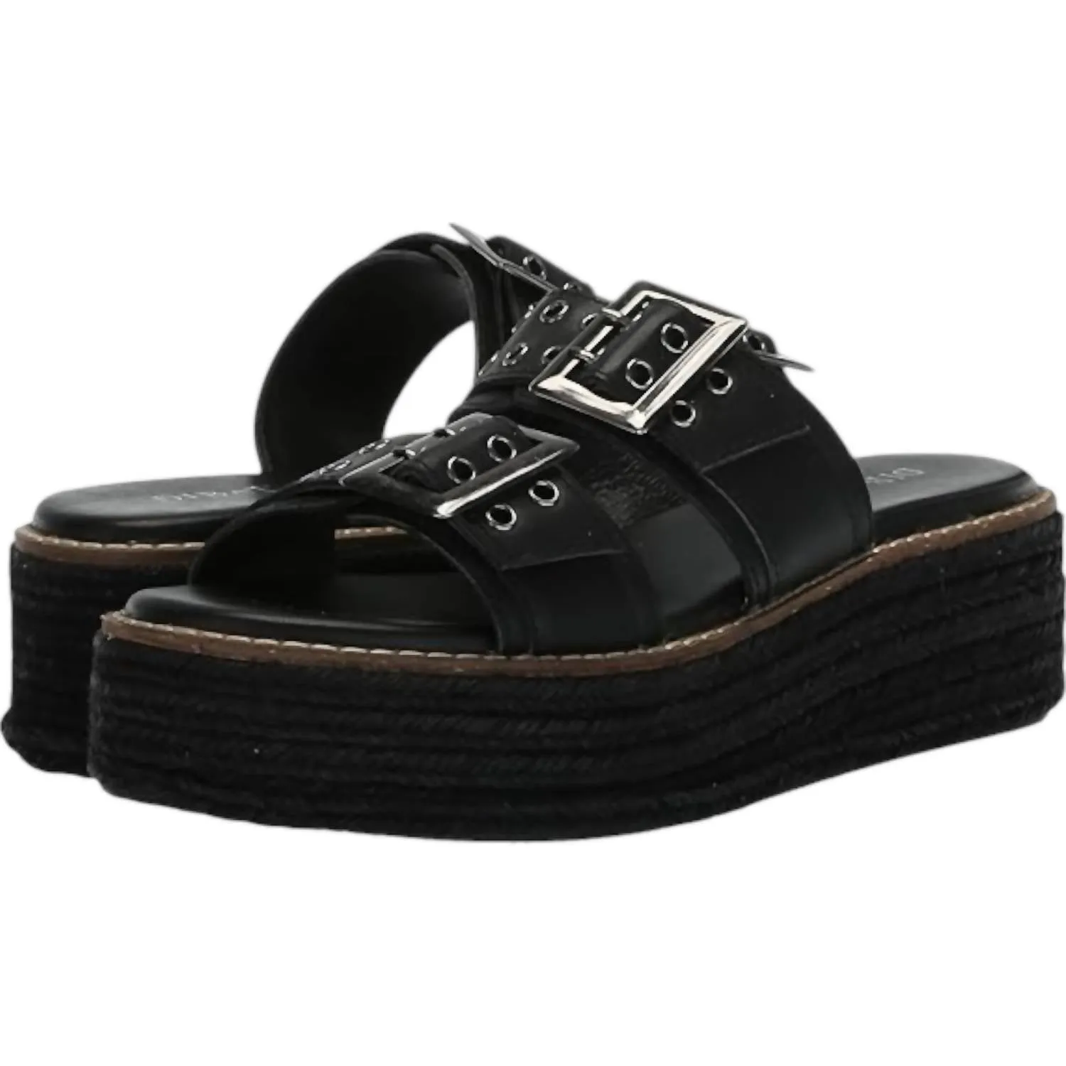 Women's Derby Sandals In Black